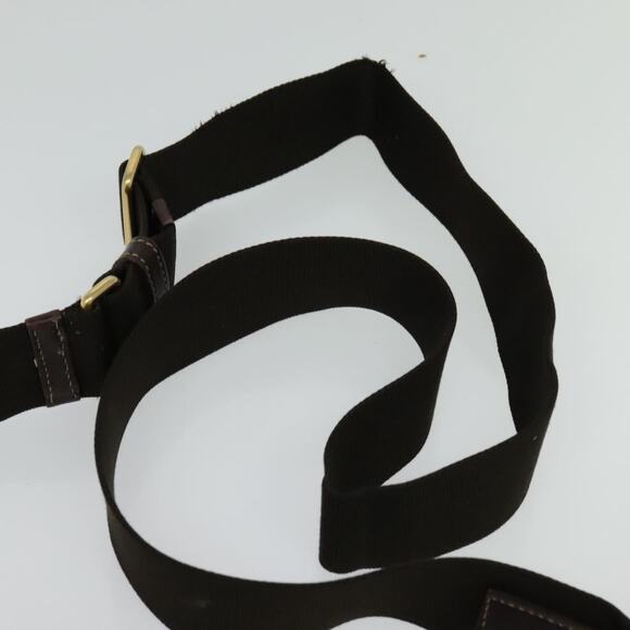 PRADA Shoulder Bag Canvas Brown Gold - Picture 8 of 9